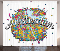 Vibrant Digital Mapping Curtain