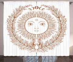 Mystic Sun with Branches Curtain