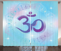 Oriental Symbol Meditation Curtain