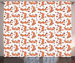 Cartoon Pattern Meat and Animal Curtain