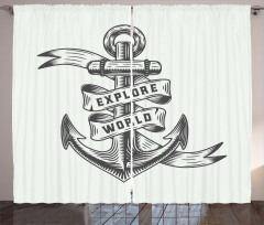 Adventurous Anchor Curtain