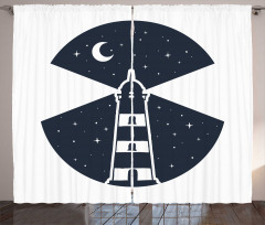 Lighthouse Night Curtain