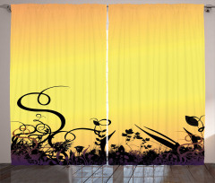 Ombre Sunset Botany Curtain