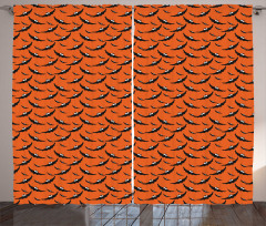 Flying Bats Repetition Curtain