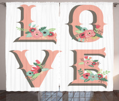 Big Love Lettering Curtain