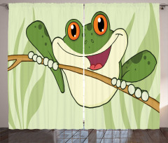 Happy Amphibian in Jungle Curtain