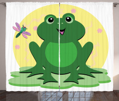 Childish Concept Pond Animal Curtain