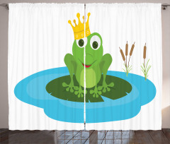 Prince Animal Big Leaf Pond Curtain