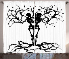 Bone Tree Gothic Curtain