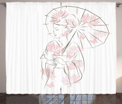 Geisha Girl Curtain