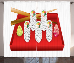 Japan California Rolls Plate Curtain