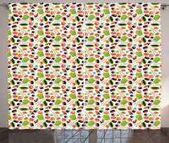 Cuisine Pattern Curtain