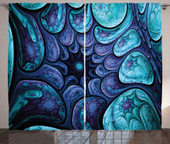 Surreal Futuristic Elements Curtain