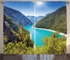 Piva Canyon Montenegro Curtain