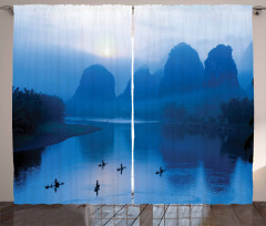 Sunrise Bamboo Raft China Curtain