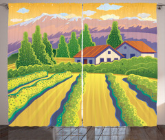 Vineyard Farm House Curtain
