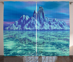 Arctic Landscape Scene Curtain