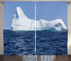 Oceanic Frigid Scenery Curtain