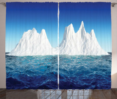 Antarctic Scene in Ocean Curtain