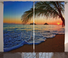 Sunrise Lanikai Beach Curtain