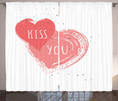 Kiss You Hearts Curtain