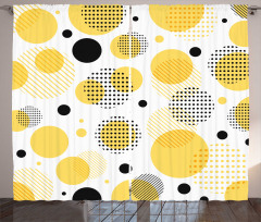 Streaks Spots Art Curtain