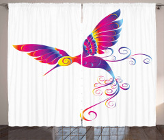 Feather Hummingbird Curtain