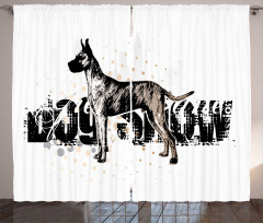 Sketch of Dog Curtain