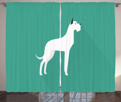 Simplistic of Dog Curtain