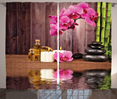 Spa Relax Candle Blossom Curtain