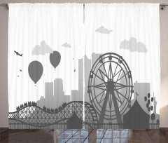 Park Silhouette City Curtain