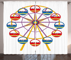 Childish Funny Ride Curtain