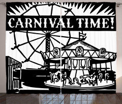 Carnival Time Carousel Curtain