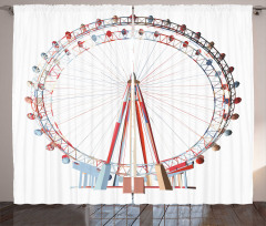 Double Round Ride Fun Curtain