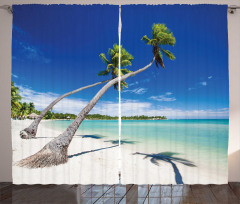 Trees Hanging Above a Lagoon Curtain