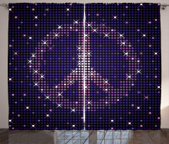 Peace Sign Curtain