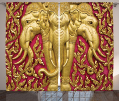 Thai Art Building Door Curtain