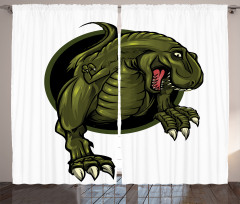 T-rex Animal Curtain