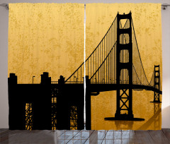 Golden Gate Bridge Art Curtain