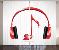 Love Sound Headphones Curtain