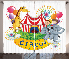 Circus Show with Kids Curtain