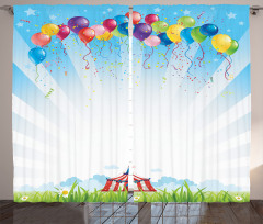 Balloon Clear Sky Travel Curtain