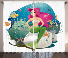Underwater Mermaid Curtain