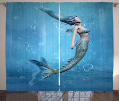 Mermaid Myth Creature Curtain