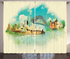 Cityscape Sydney Curtain