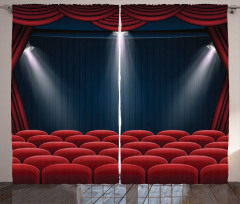 Classic Stage with Curtain Curtain