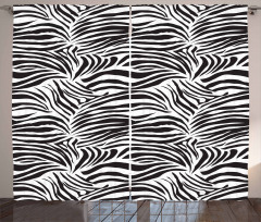 Wild Zebra Lines Curtain