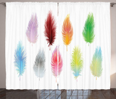 Bohemian Colorful Fluff Curtain