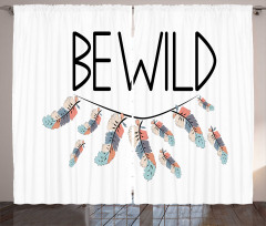 Be Wild Calligraphic Design Curtain