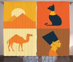 Camel Pyramids Curtain